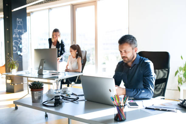 Sitting posture on office chair